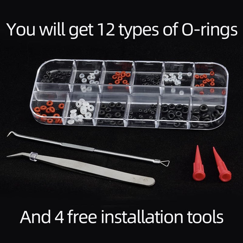 FUSHIPRO 144pcs Rubber O Ring Assortment Kits 12 Sizes Made of Nitrile Rubber NBR Replacement - Image 3